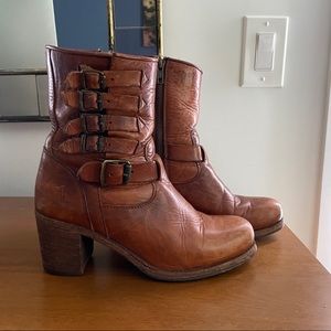 Frye combat bootie